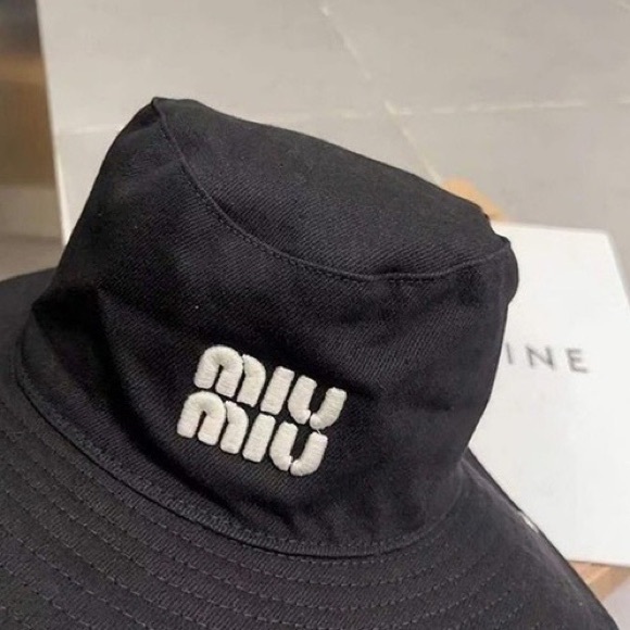 Miu Miu Black Bucket Hat - Picture 2 of 7
